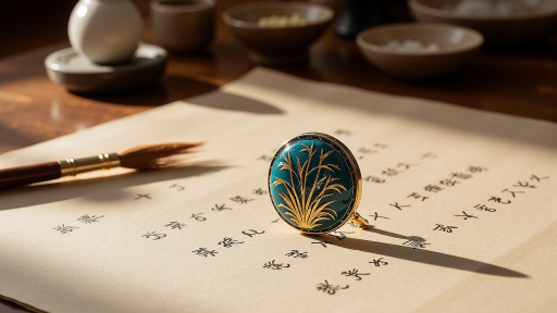 散文作品页面特写，优美文字排版，配以淡雅插画，整体风格清新文艺